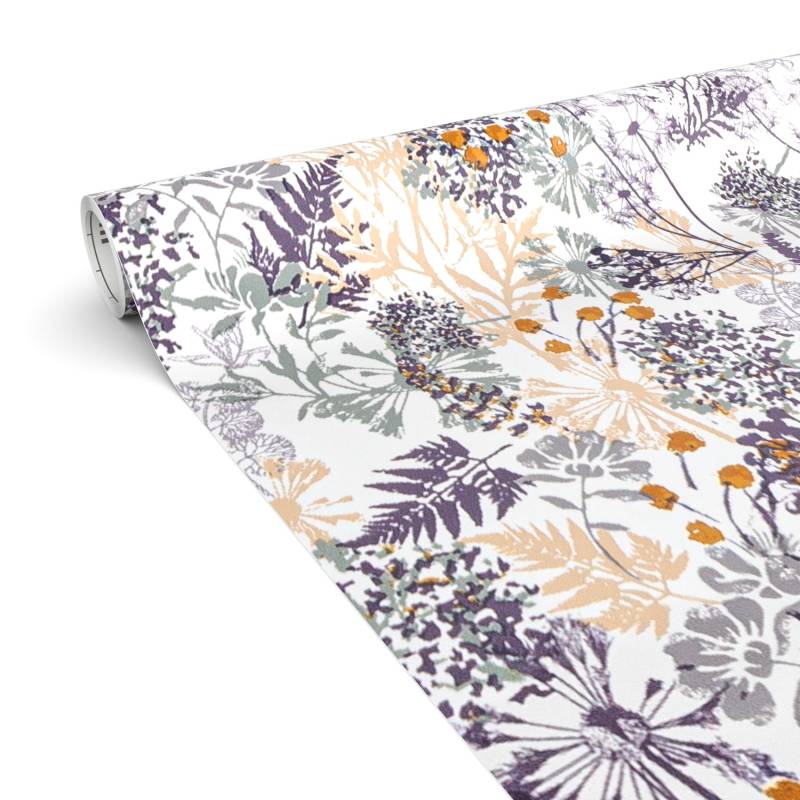 Klebefolie Möbelfolie selbstklebende Folie Dekofolie matt 0,45x2m PVC-frei Floral Blumen Rosa von Anro
