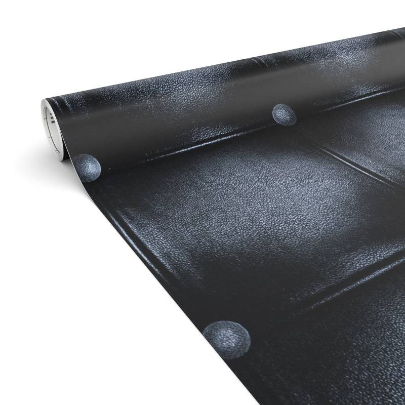 Klebefolie Möbelfolie selbstklebende Folie Dekofolie matt 0,45x2m PVC-frei Lederoptik Grau von Anro