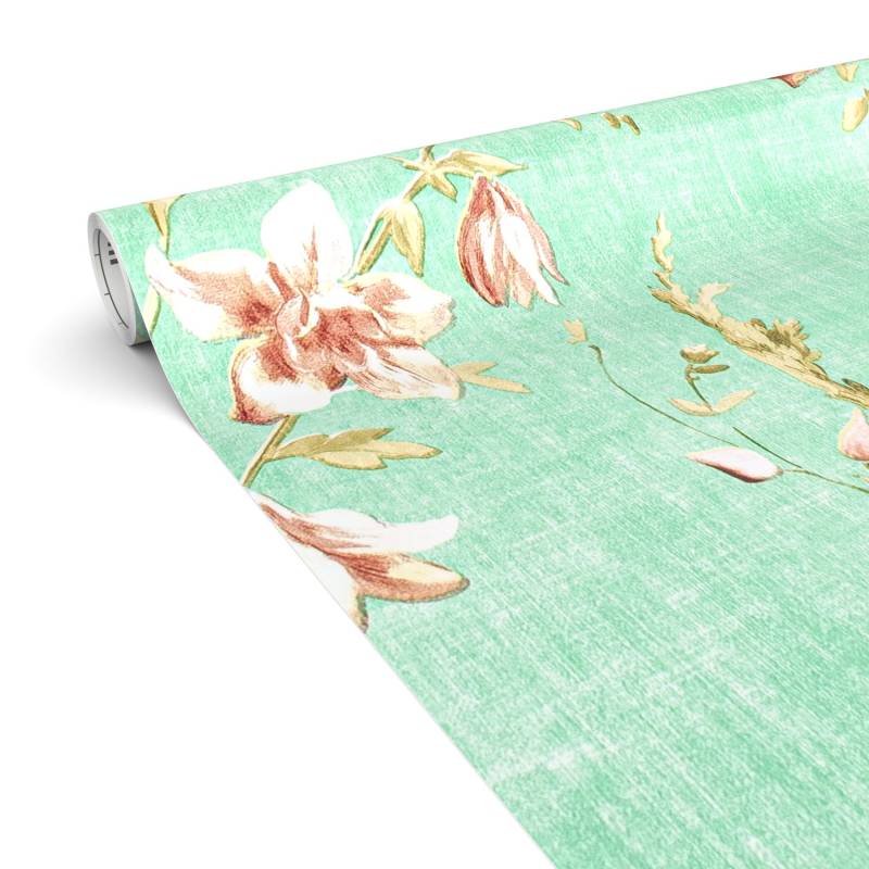 Klebefolie Möbelfolie selbstklebende Folie Dekofolie matt 0,45x2m PVC-frei Vintage Blumen von Anro