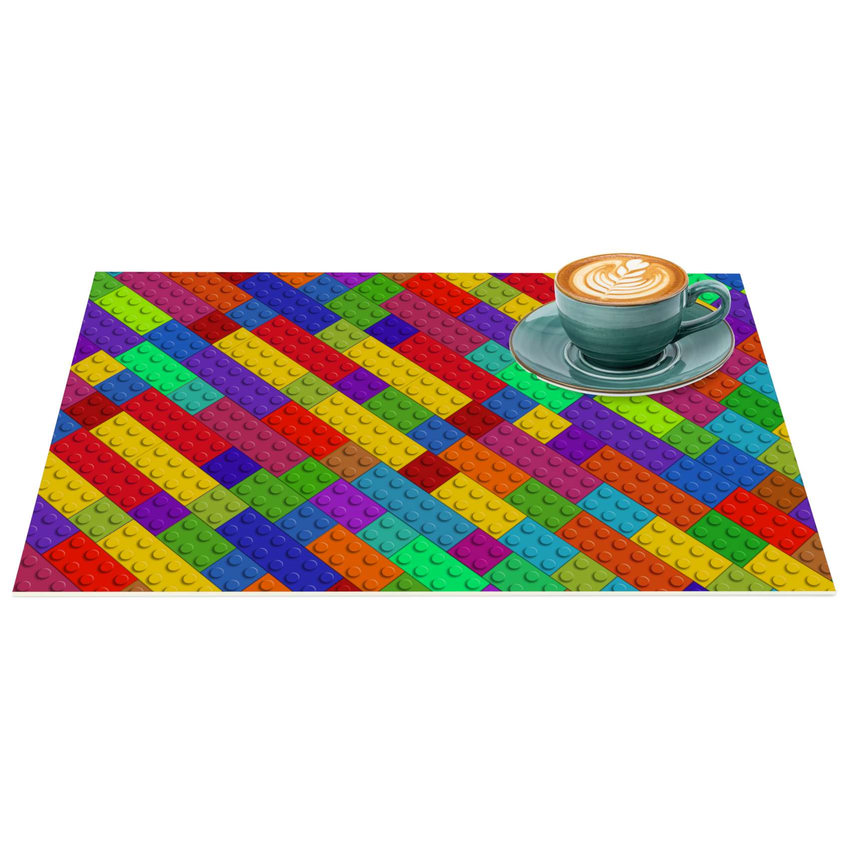 Platzsets Tischset Platzdeckchen abwaschbar Tischuntersetzer PVC hitzebeständig Bunte Bausteine 35x50cm Platzsets Tischset Platzdeckchen abwaschbar Tischuntersetzer PVC hitzebeständig Bunte Bausteine 35x50cm von Anro