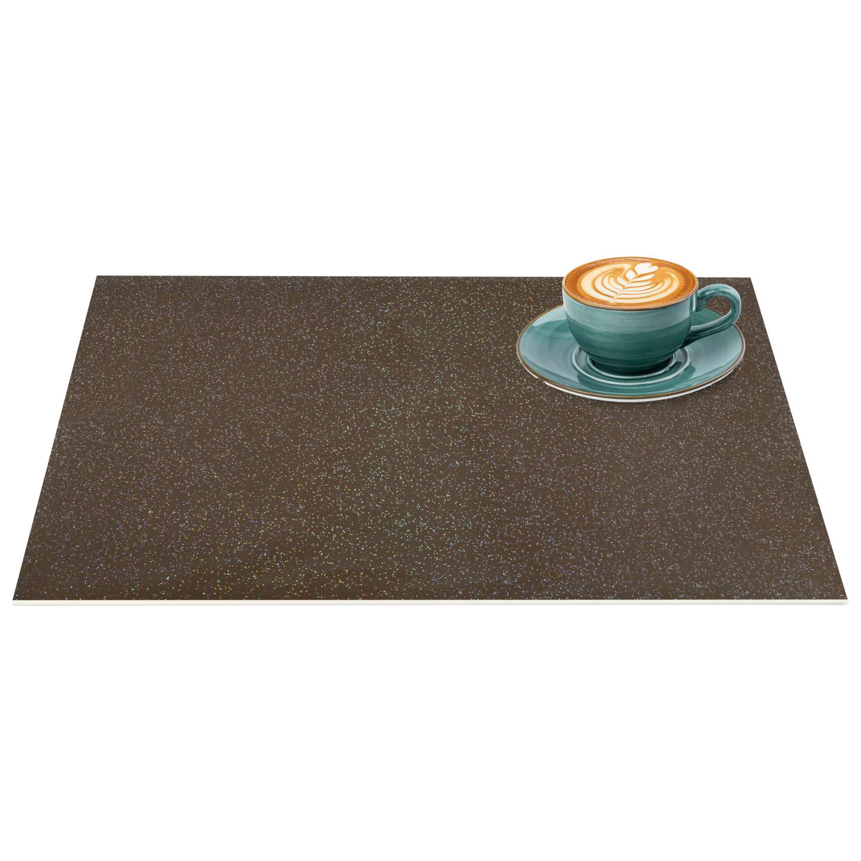 Platzsets Tischset Platzdeckchen abwaschbar Tischuntersetzer PVC hitzebeständig Glitzer Uni Braun 30x45cm Platzsets Tischset Platzdeckchen abwaschbar Tischuntersetzer PVC hitzebeständig Glitzer Uni Braun 30x45cm von Anro