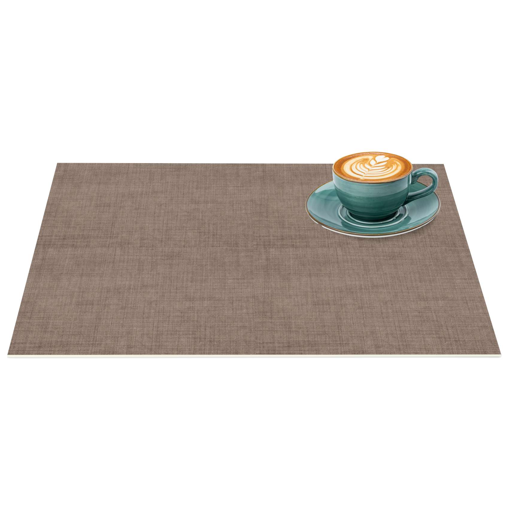 Platzsets Tischset Platzdeckchen abwaschbar Tischuntersetzer PVC hitzebeständig Uni Leinen Braun 35x50cm Platzsets Tischset Platzdeckchen abwaschbar Tischuntersetzer PVC hitzebeständig Uni Leinen Braun 35x50cm von Anro