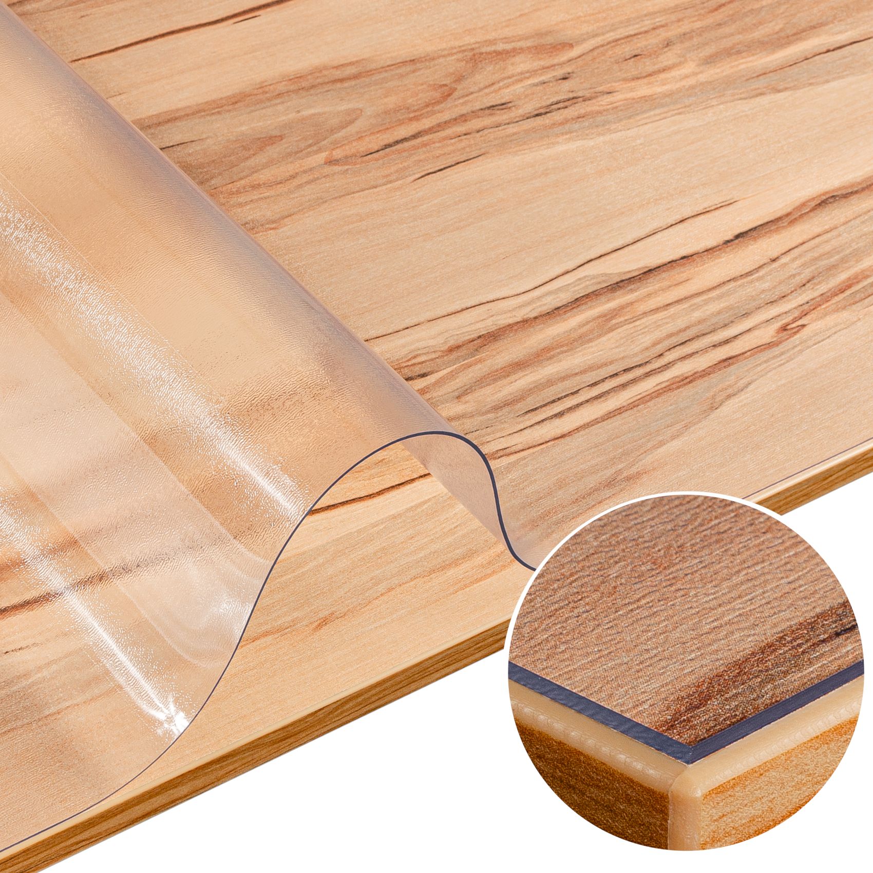 Tischfolie Tischschutzfolie feinmattiert transparenter Tischschutz matt 1,5mm 100cm 100cm Tischfolie Tischschutzfolie feinmattiert transparenter Tischschutz matt 1,5mm 100cm 100cm von Anro