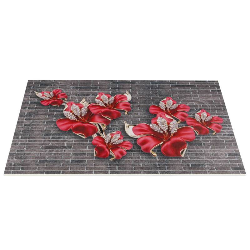 Tischset Platzset Platzdeckchen abwaschbar Tischuntersetzer PVC Placemat hitzebeständig 30x45cm Blumen Diamonds von Anro