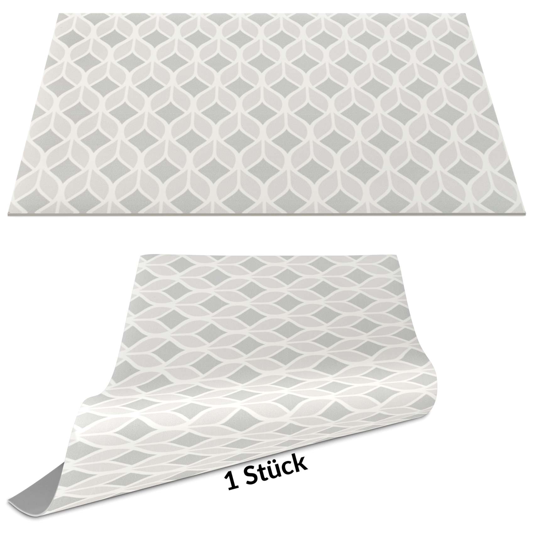 Tischset Platzset Platzdeckchen abwaschbar Tischuntersetzer PVC Placemat hitzebeständig 30x45cm Geometrie Grau Tischset Platzset Platzdeckchen abwaschbar Tischuntersetzer PVC Placemat hitzebeständig 30x45cm Geometrie Grau von Anro
