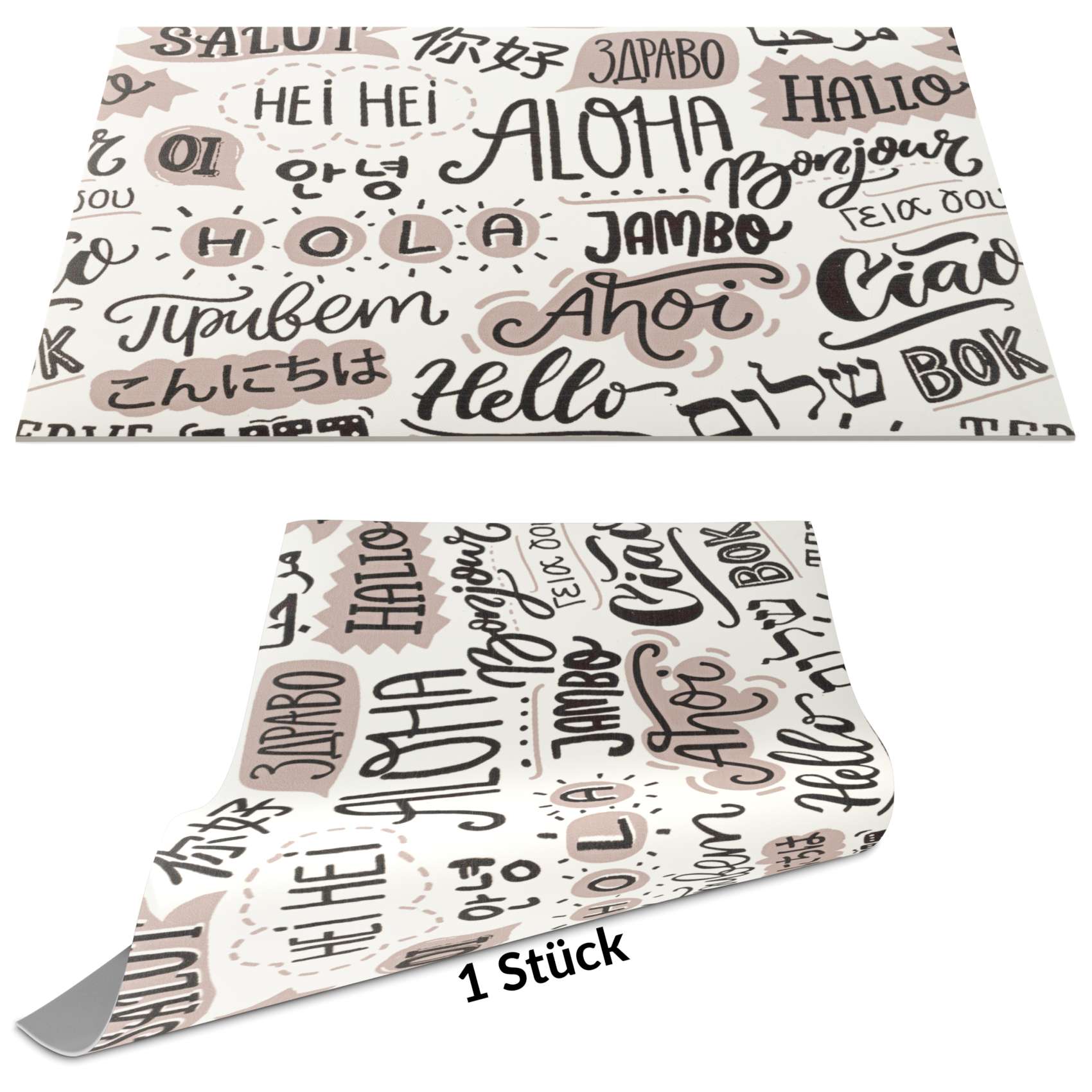 Tischset Platzset Platzdeckchen abwaschbar Tischuntersetzer PVC Placemat hitzebeständig 30x45cm Hallo Aloha Hei Tischset Platzset Platzdeckchen abwaschbar Tischuntersetzer PVC Placemat hitzebeständig 30x45cm Hallo Aloha Hei von Anro