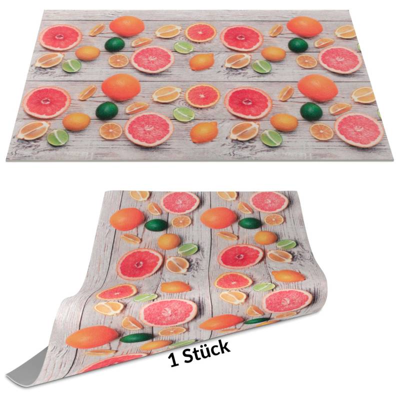 Tischset Platzset Platzdeckchen abwaschbar Tischuntersetzer PVC Placemat hitzebeständig 30x45cm Holz Früchte Exotic von Anro