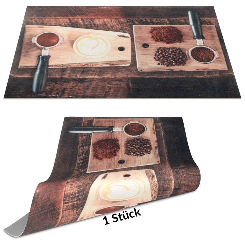 Tischset Platzset Platzdeckchen abwaschbar Tischuntersetzer PVC Placemat hitzebeständig 30x45cm Kaffeebohnen von Anro