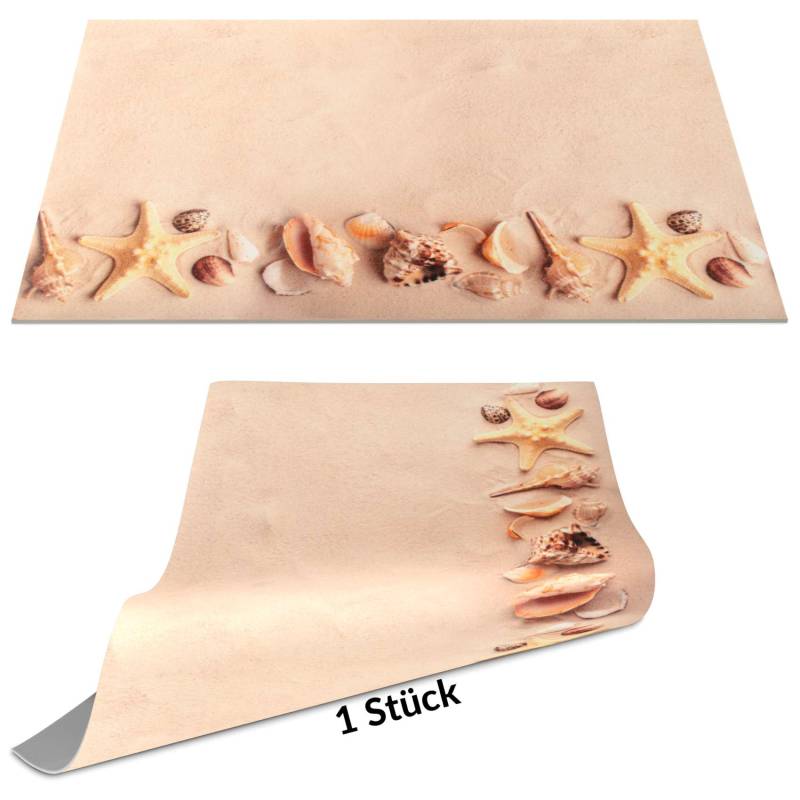 Tischset Platzset Platzdeckchen abwaschbar Tischuntersetzer PVC Placemat hitzebeständig 30x45cm Maritim Muscheln von Anro