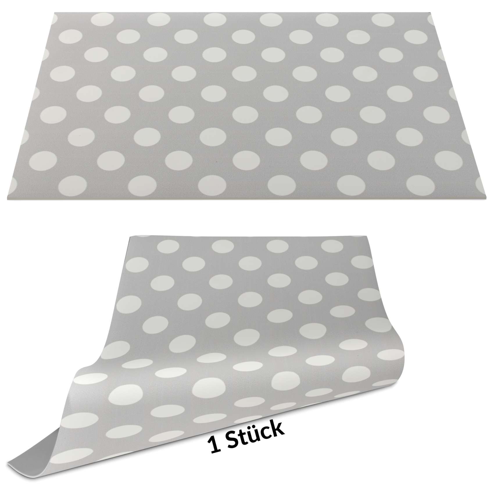 Tischset Platzset Platzdeckchen abwaschbar Tischuntersetzer PVC Placemat hitzebeständig 30x45cm Punkte Grau Tischset Platzset Platzdeckchen abwaschbar Tischuntersetzer PVC Placemat hitzebeständig 30x45cm Punkte Grau von Anro