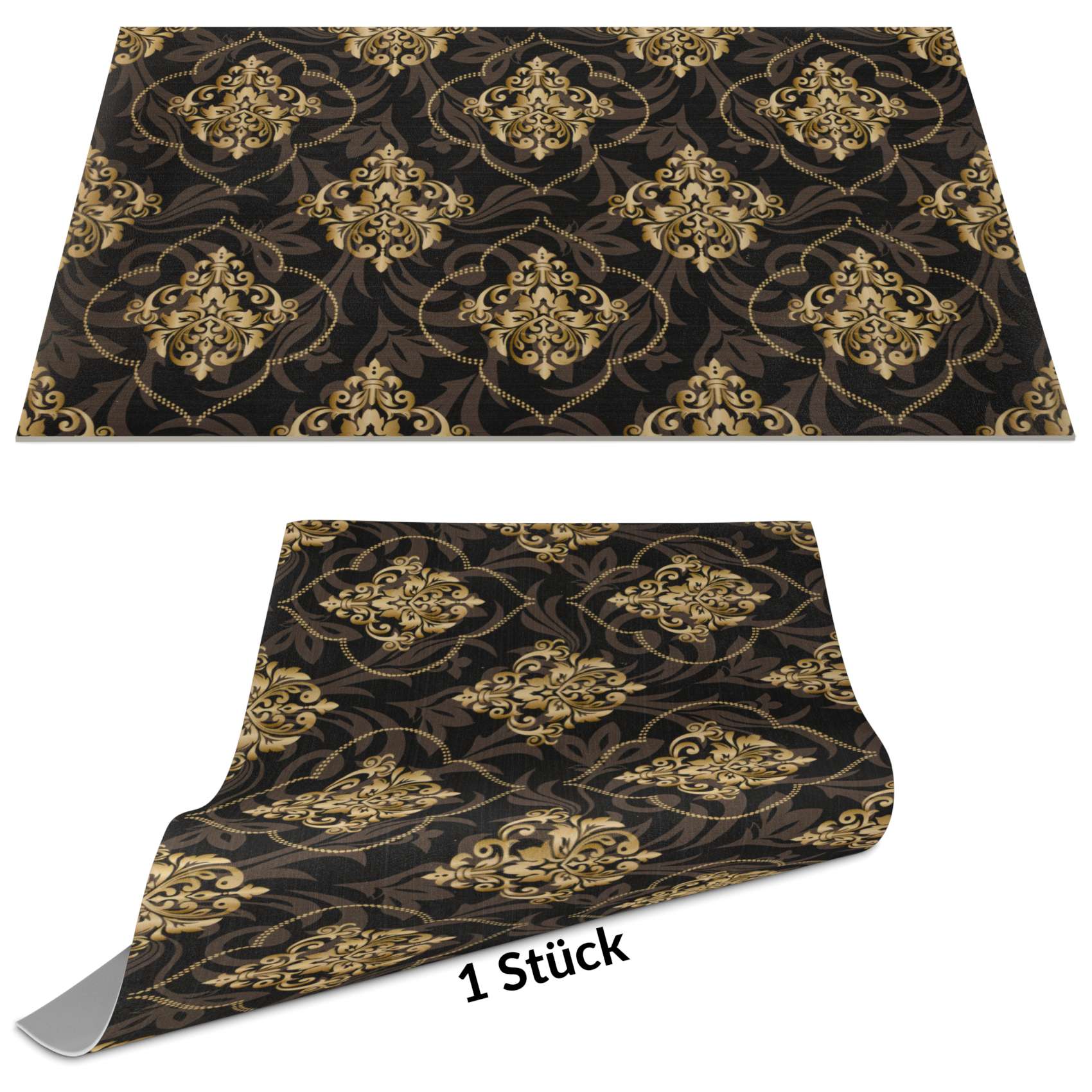 Tischset Platzset Platzdeckchen abwaschbar Tischuntersetzer PVC Placemat hitzebeständig 30x45cm Rankenmuster Schwarz Tischset Platzset Platzdeckchen abwaschbar Tischuntersetzer PVC Placemat hitzebeständig 30x45cm Rankenmuster Schwarz von Anro
