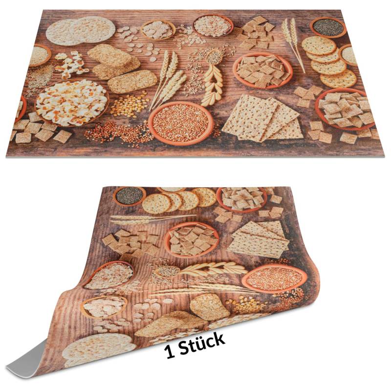 Tischset Platzset Platzdeckchen abwaschbar Tischuntersetzer PVC Placemat hitzebeständig 30x45cm Snacks von Anro