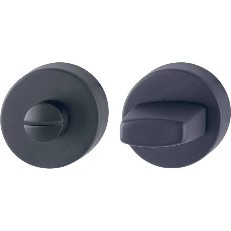 AnsaPro Zimmertür-Schlüsselrosette Hudson WC Edelstahl Mattschwarz von AnsaPro