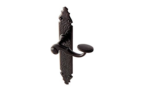 Ansamer 5343D1100 Türgriff, rustikal, geschmiedet, Schwarz von Ansamer
