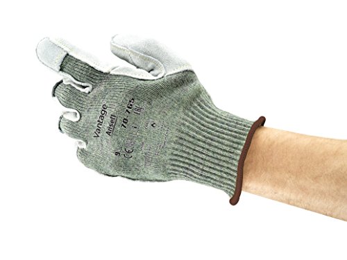 Ansell ActivArmr 70-765 Schnittschutz-Handschuhe, Mechanikschutz, Grün/Grau, Größe 11 (12 Paar) von Ansell