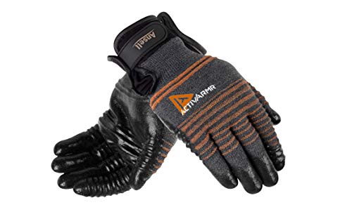 Ansell ActivArmr 97-009 Mehrzweckhandschuhe, Mechanikschutz, Schwarz, Größe 8 (1 Paar pro Beutel) von Ansell