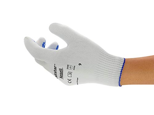 Ansell Cutstar Techcor handschuh, Mechanikschutz, Weiß, Größe 7 (12 Paar pro Beutel) von Ansell