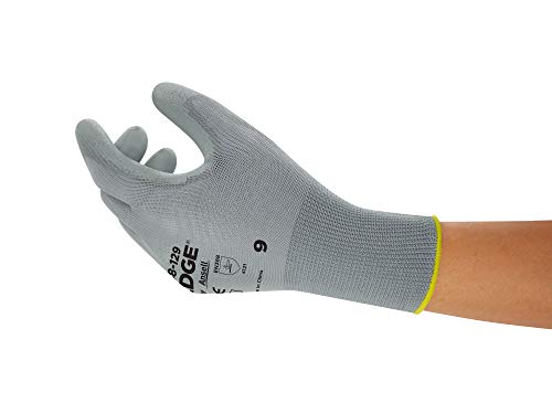 Ansell Edge 48-129 Arbeits-Handschuhe, Vielseitig Einsetzbarer Handschuh, Heimwerker-, Renovierungs- und Mechanik-Arbeiten, Grau, Größe 11 (12 Paar) von Ansell