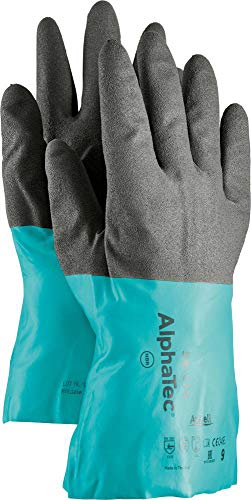 Ansell Handsch.AlphaTec 58-270 Gr. 7 schwarz/grau von Ansell