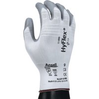 Ansell Handschuhe EN388 Kat.II HyFlex 11-800 Gr.7 Nylon m.Nitrilschaum weiß/grau von Ansell Health Care