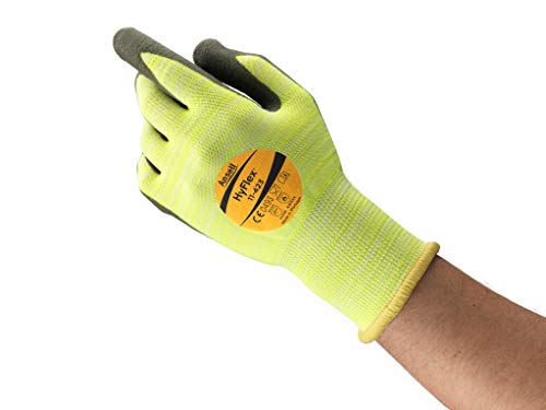 Ansell HyFlex 11-423 Schnittschutz-Handschuhe, Mechanikschutz, Grau, Größe 7 (12 Paar pro Beutel) von Ansell