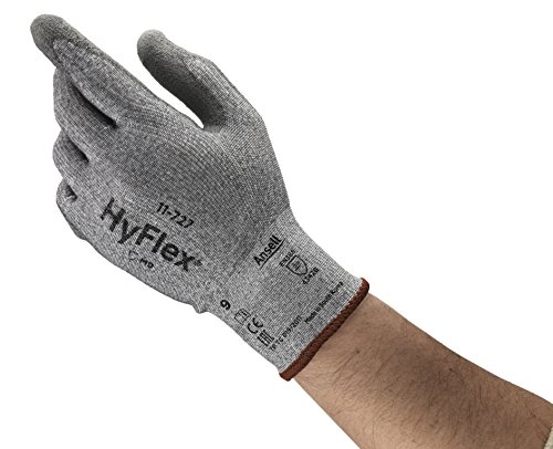 Ansell HyFlex 11-727 Schnittfester Arbeitshandschuhe, Mechanikschutz, Abriebfest und Erweiterte Griffsicherheit, Industrie PSA, Größe XS (12 Paar) von Hyflex