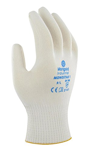 Ansell Monostar 1 Mehrzweckhandschuhe, Mechanikschutz, Weiß, Größe 9 (12 Paar pro Beutel) von Ansell