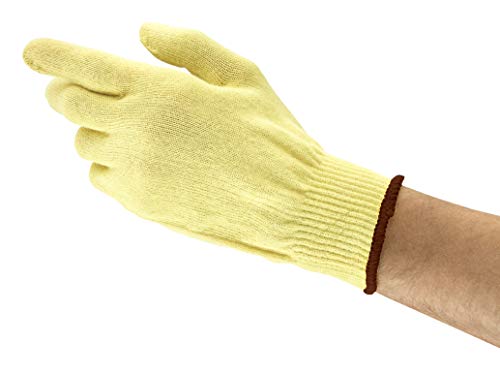 Ansell Neptune Kevlar 70-205 Schnittschutz-Handschuhe, Mechanikschutz, Gelb, Größe 8 (12 Paar pro Beutel) von Ansell