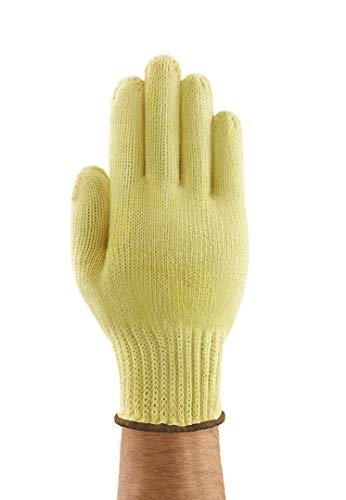 Ansell Neptune Kevlar 70-225 Schnittschutz-Handschuhe, Mechanikschutz, Gelb, Größe 10 (12 Paar pro Beutel) von Ansell