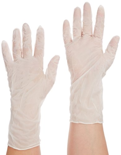 Ansell Nitrilite 93-311 Nitril-Handschuhe, Lebensmittelindustrie, Weiß, Größe 9 (100 Handschuhe) von Ansell