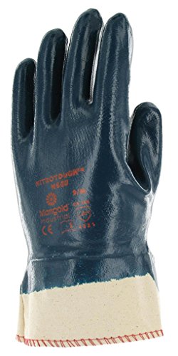 Ansell Nitrotough N660 Öl abweisende Handschuhe, Mechanikschutz, Blau, Größe 10 (12 Paar pro Beutel) von Ansell