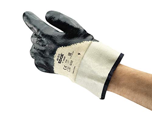 Ansell Oceanic 48-913 Öl abweisende Handschuhe, Mechanikschutz, Blau, Größe 11 (12 Paar pro Beutel) von Ansell