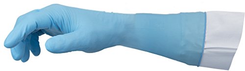 Ansell TouchNTuff 93-263 Nitril-Handschuhe, Chemikalien- und Flüssigkeitsschutz, Blau, Größe 6.5-7 (50 Handschuhe) von Ansell