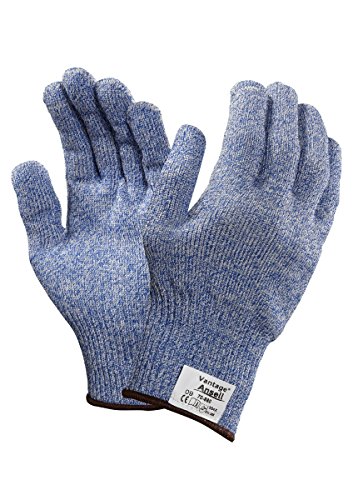 Ansell Vantage 70-860 Schnittschutz-Handschuhe, Mechanikschutz, Blau, Größe 9 (12 Paar pro Beutel) von Ansell