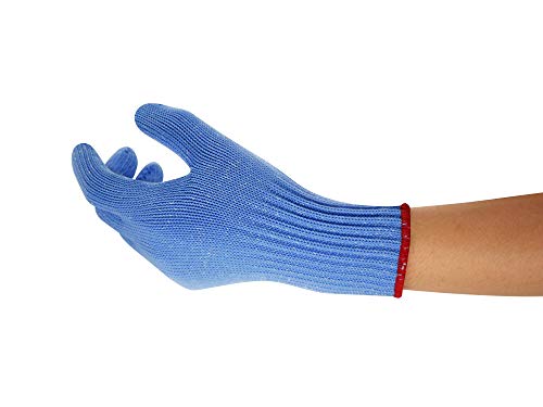 VersaTouch Ansell HyFlex 72-286 Arbeitshandschuhe, Mechanikschutz, Schnittschutz, Industrie und Mechaniker Handschuhe, Montagehandschuh, Damen Herren, Hellblau, Größe M (6 Stück) von Ansell