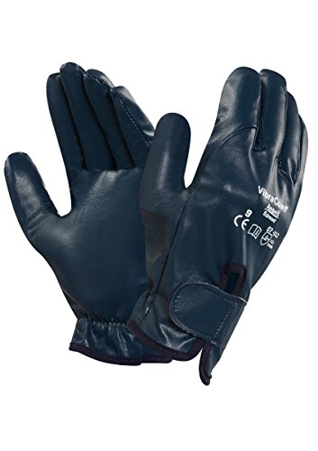 Ansell ActivArmr 07-112 Vibrationsschutz Handschuhe, Anti-Vibrations Handschuh, Mechanikschutz, Industrie PSA, Arbeitshandschuhe Damen Herren, Blau, Größe L (1 Paar) von Ansell