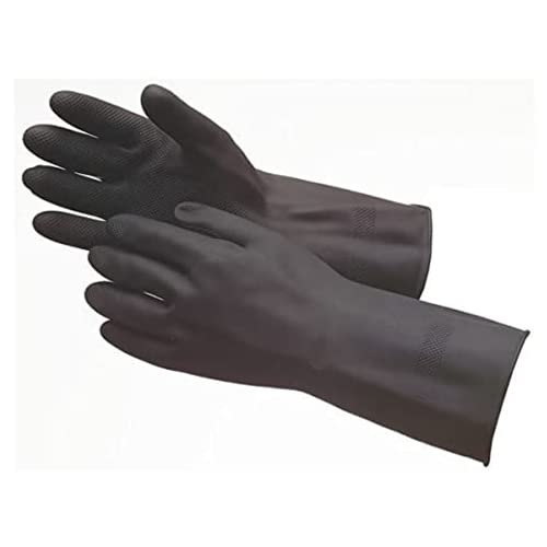 MARIGOLD Ringelblume Industrie g17 K Heavy Duty Starke schwarz Schwergewicht chemischen Schutz Handschuhe Paar, 6.5 S von Ansell