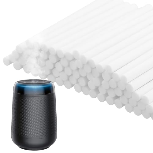 Anseom 100 Stück Luftbefeuchter-Sticks Luftbefeuchter Baumwolle Sticks Aroma Diffusor Nachfüllstäbchen Filter Ersatzdochte Kit Luftbefeuchter Filter Wicks im Büro, Schlafzimmer, Zuhause von Anseom