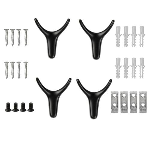 Anseom Doppelt Wandhaken Geweihform Doppelt Wand Mantelhaken Metall Huthaken Doppelt Wandhaken mit Schrauben Kleiderhaken Wand 4 Stück Anseom Doppelt Wandhaken Geweihform Doppelt Wand Mantelhaken Metall Huthaken Doppelt Wandhaken mit Schrauben Kleiderhaken Wand 4 Stück von Anseom