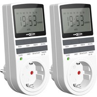 Ansmann - 2x digitale Wochenzeitschaltuhr, LCD-Display 3680W, 10 Schaltzeiteiten von Ansmann