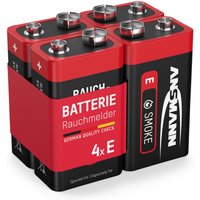 Rauchmelder Alkaline Batterie 9V E-Block, 4 Stück - Ansmann Rauchmelder Alkaline Batterie 9V E-Block, 4 Stück - Ansmann von Ansmann