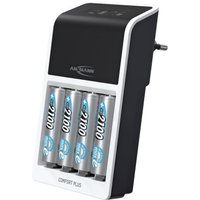 ANSMANN Akku-Ladegerät inkl. Akkus Comfort Plus + 4×AA Akku von Ansmann