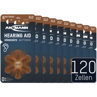 Hörgerätebatterien Typ 312 braun, 120 Stück, Zink Luft 1,4V - Ansmann Hörgerätebatterien Typ 312 braun, 120 Stück, Zink Luft 1,4V - Ansmann von Ansmann