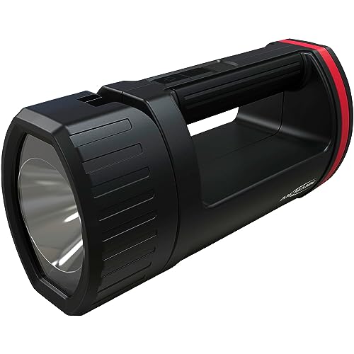 ANSMANN LED Arbeitsleuchte 400 Lumen & verstellbarer Lampenkopf - Handscheinwerfer dimmbar, stoßfest & aufladbar über USB - 5W Akku Arbeitslampe HS5R als Werkstattlampe oder Notbeleuchtung von Ansmann