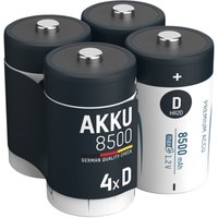 ANSMANN Akku D 8500mAh Mono NiMH 1,2V – 1000x wiederaufladbar (4 Stück) von Ansmann