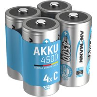 Akku c 4500mAh Baby NiMH 1,2V – 1000x wiederaufladbar (4 Stück) - Ansmann von Ansmann