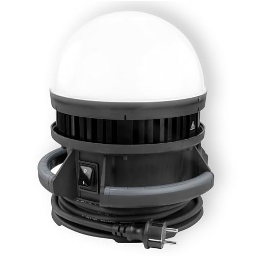 Ansmann Ball Light 100W Leistungsstarke Arbeitsleuchte mit 360° Ausleuchtung, Netzbetrieb 220-240V AC mit 5m Kabel von Ansmann