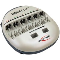 Ansmann Energy 16 plus Rundzellen-Ladegerät NiCd, NiMH Micro (AAA), Mignon (AA), Baby (C), Mono (D) von Ansmann