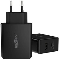 Ansmann Home Charger 247PD USB-Ladegerät 45W Steckdose Ausgangsstrom (max.) 3A Anzahl Ausgänge: 2 von Ansmann