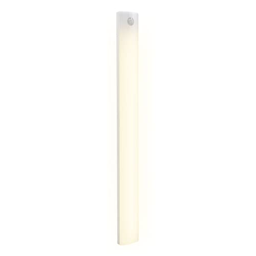 ANSMANN LED Unterbauleuchte 35cm, dimmbare Schrankbeleuchtung mit Bewegungsmelder, wiederaufladbarer Akku, 4 Lichtfarben, magnetisch, ideal für Schränke, Küche, Bad, Schublade, Flur, Treppe, etc, Weiß von Ansmann